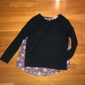Loft mixed media sweater